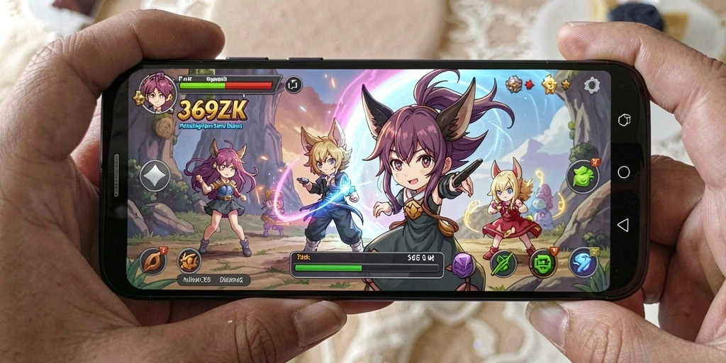 Tampilan gameplay menarik dari 369ZK dengan aksi pertarungan seru.