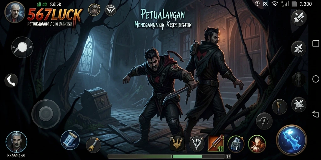 Tampilan gameplay menegangkan saat menjelajahi area angker.