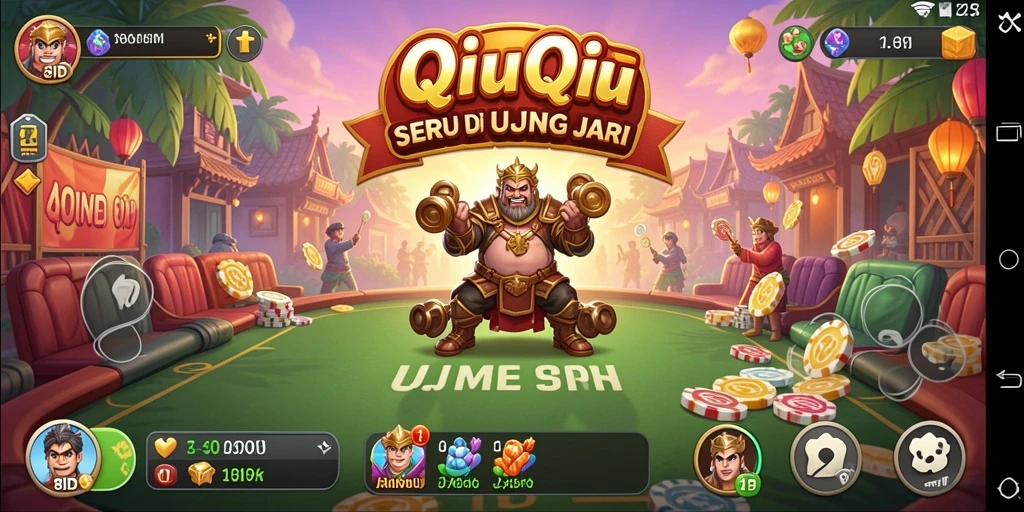 Tampilan permainan QiuQiu yang menarik dan interaktif.