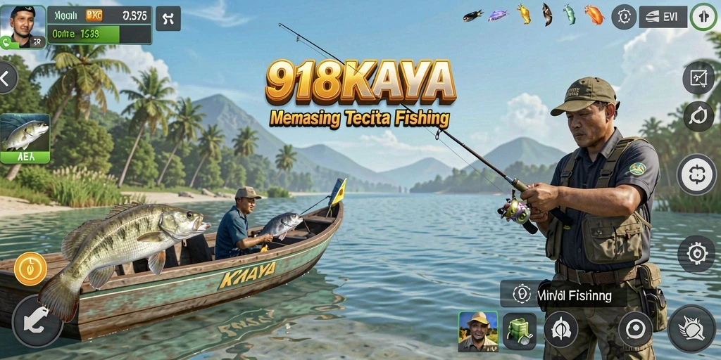 Tangkapan besar di dalam game memancing 918KAYA yang seru.