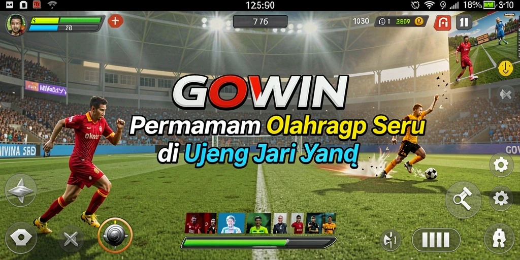 Gameplay seru di GOWIN dengan aksi olahraga nyata.