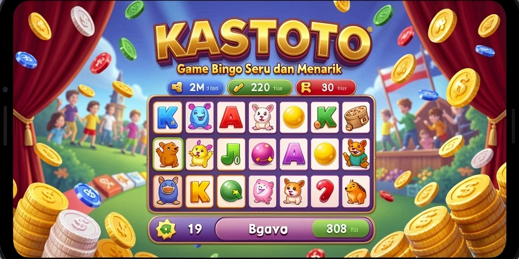 Gambar gameplay Bingo KASTOTO yang menarik dan mendebarkan.