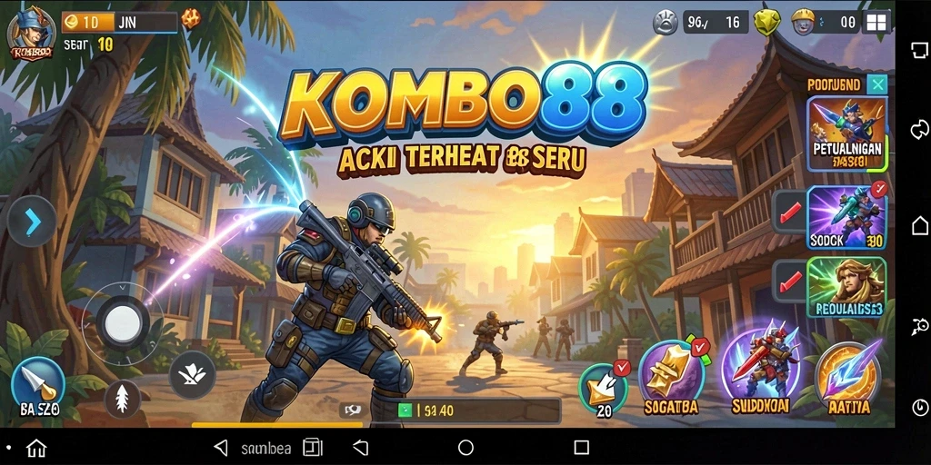 Gambaran gameplay seru di KOMBO88 dengan aksi cepat.