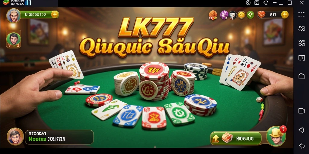 Tampilan menarik dari gameplay LK777 QiuQiu.