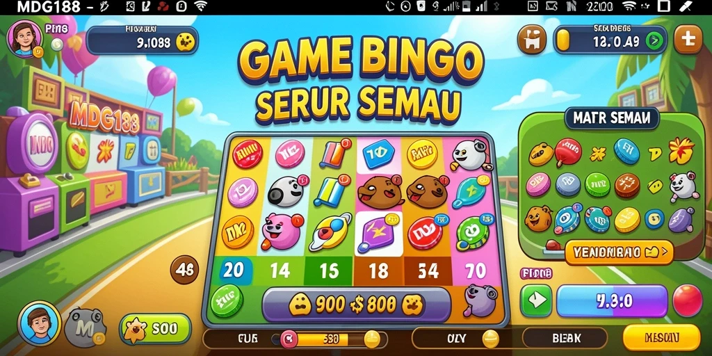 Gameplay seru Bingo di MDG188 dengan suasana yang menarik.