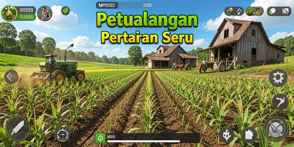 Tampilan menarik dari gameplay MPO555 yang penuh warna.
