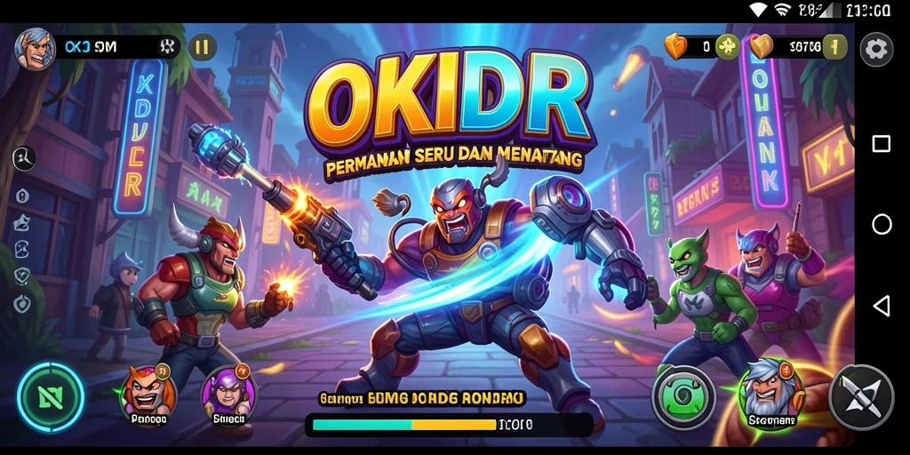 Screenshot gameplay OKIDR menampilkan aksi seru dalam permainan Arcade.