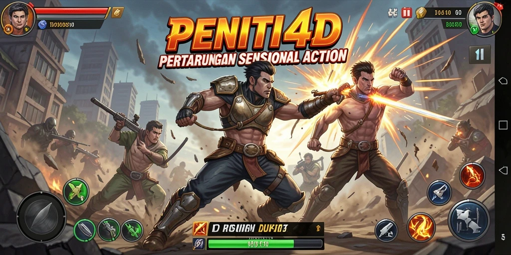 Tampilan screenshot PENITI4D yang mendebarkan dengan aksi seru.