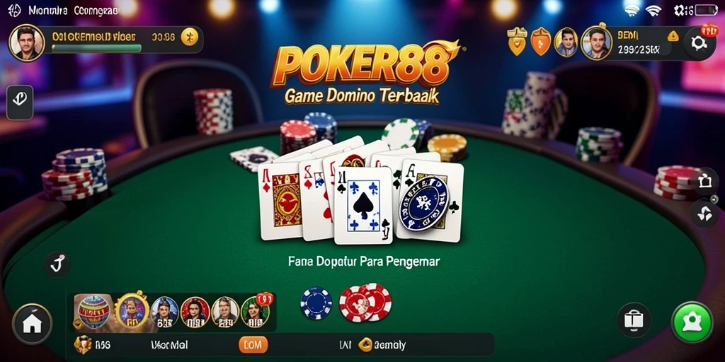 Screenshot gameplay POKER88 yang memukau dan interaktif.