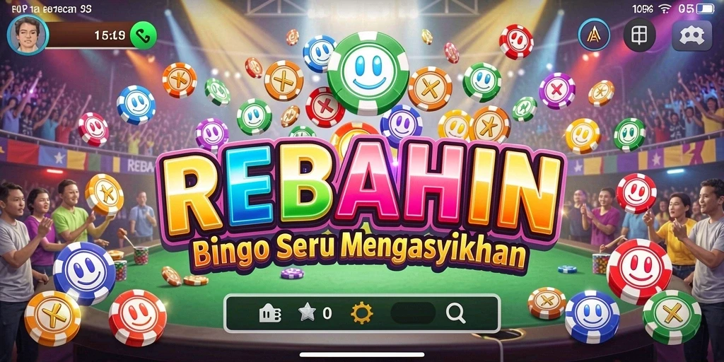 Tampilan gameplay seru dari permainan Bingo REBAHIN.