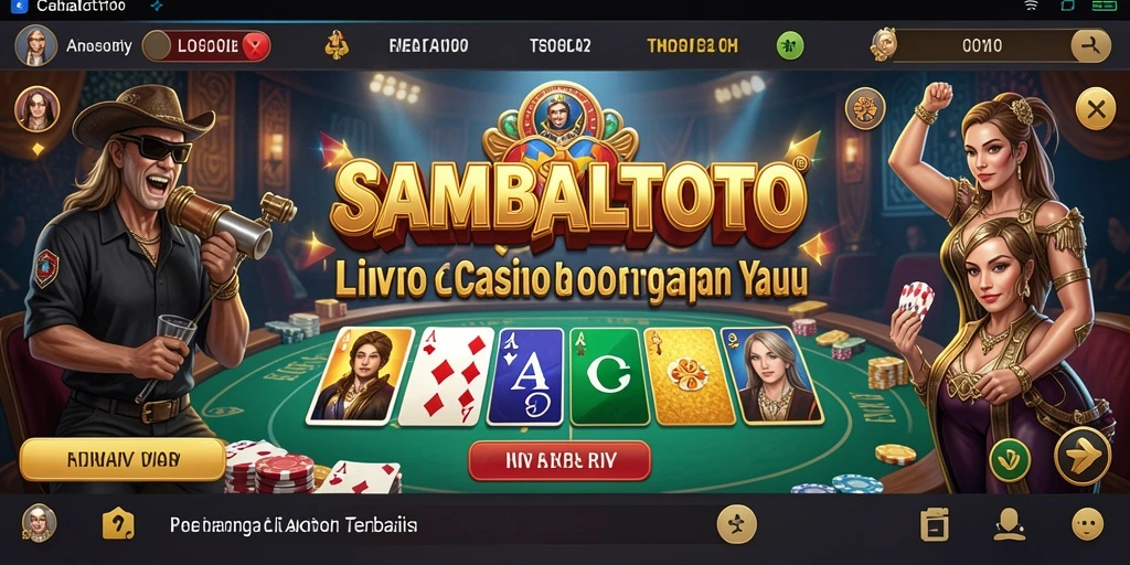 Screenshot gameplay Live Casino yang mendebarkan di SAMBALTOTO.