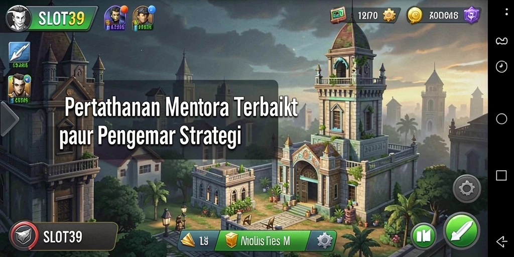 Screenshot SLOT39 menampilkan intensitas gameplay Tower Defense yang mendebarkan.
