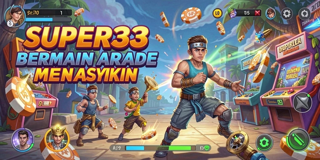 Gameplay SUPER33 yang mengasyikkan dan penuh warna.