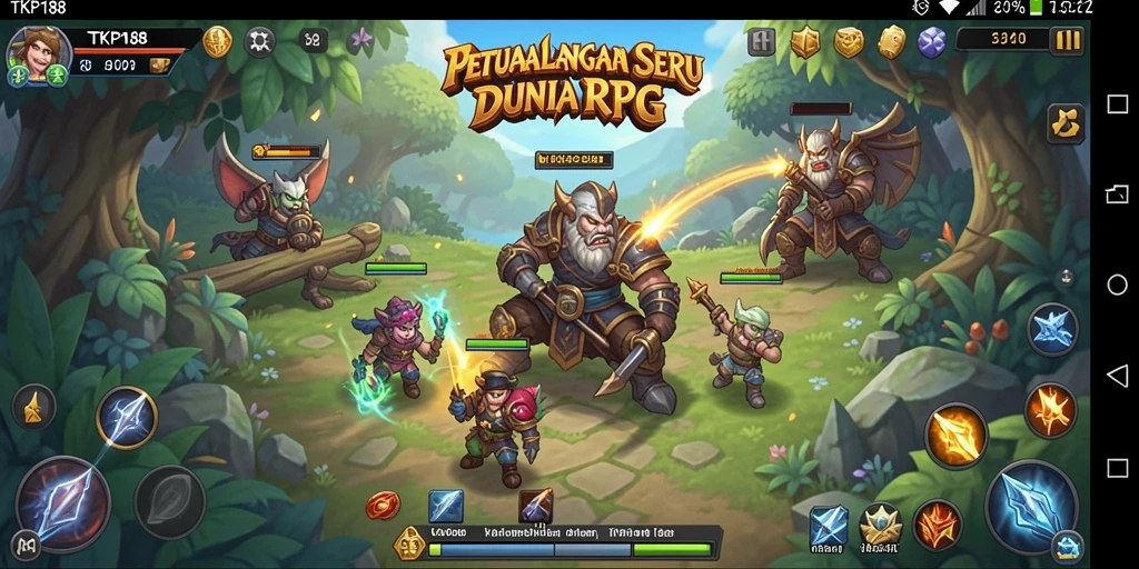 Tampilan gameplay TKP188 yang menakjubkan dalam dunia RPG.